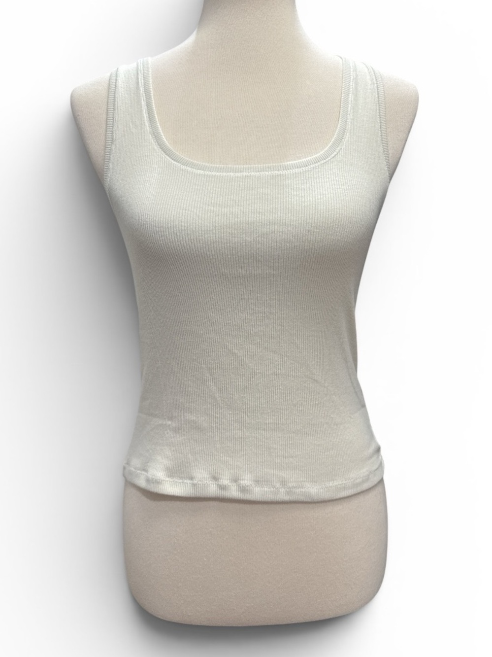 SKIMS Ribbed Scoop Neck Tank Top - Bone #501